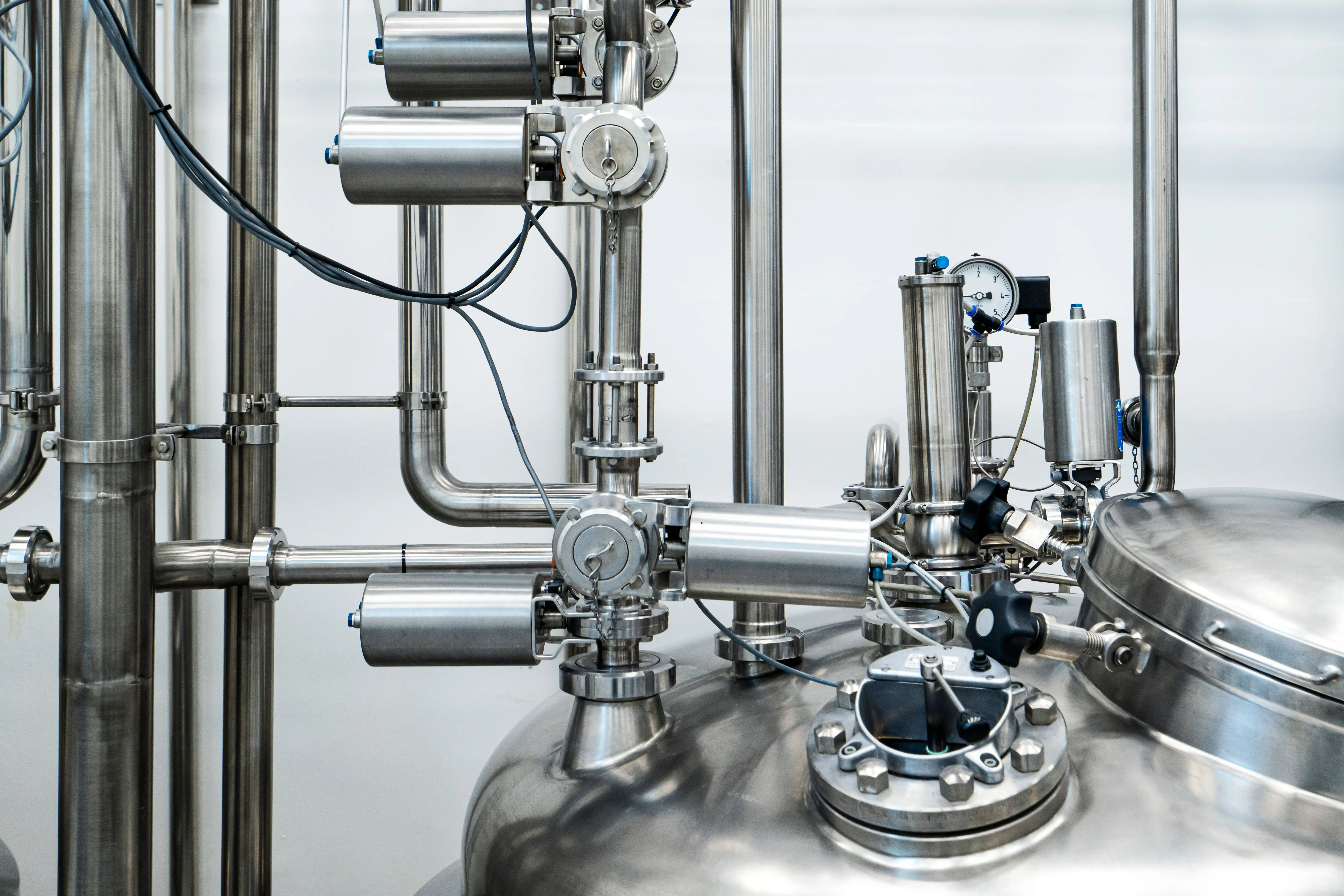 Industrial stainless steel reactor